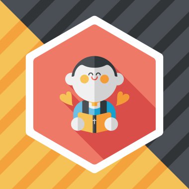 Düğün papazı uzun gölgeli düz ikon, bölüm 10, başkanlık ediyor. 