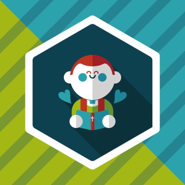 Düğün papazı uzun gölgeli düz ikon, bölüm 10, başkanlık ediyor. 