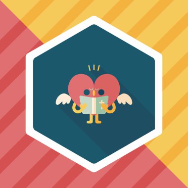 Düğün duydum uzun gölge, eps10 ile koro düz simgesi