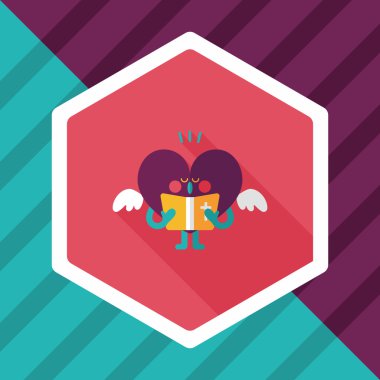 Düğün duydum uzun gölge, eps10 ile koro düz simgesi