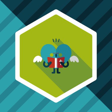 Düğün duydum uzun gölge, eps10 ile koro düz simgesi