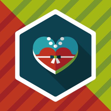 Gelin gelinlik kutu kurabiye uzun düz simgesiyle sh şeklinde