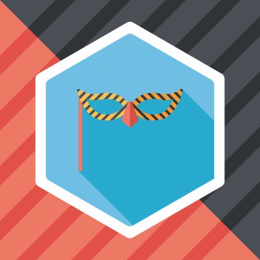 Uzun Gölge, eps10 ile parti maskesi düz simgesi