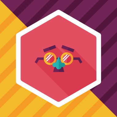 Uzun Gölge, eps10 ile parti maskesi düz simgesi