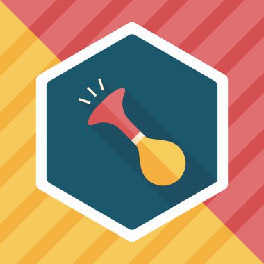 Uzun Gölge, eps10 ile parti boynuz düz simgesi