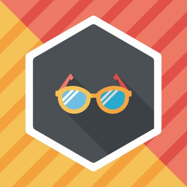 Uzun Gölge, eps10 ile gözlük düz simgesi