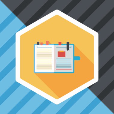 Uzun Gölge, eps10 ile dizüstü düz simgesi