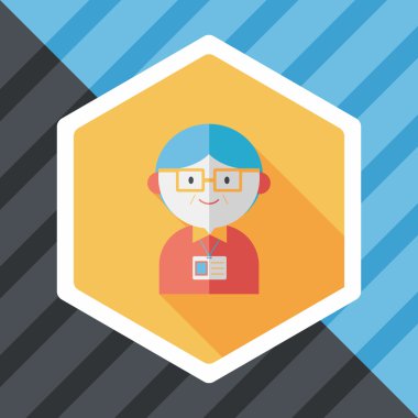 Uzun Gölge, eps10 ile işadamı düz simgesi