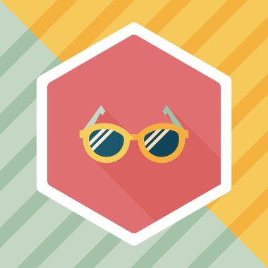 Uzun Gölge, eps10 ile gözlük düz simgesi