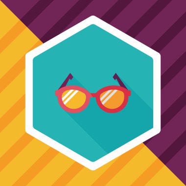 Uzun Gölge, eps10 ile gözlük düz simgesi