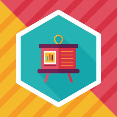 Uzun Gölge, eps10 tahta düz simgesi