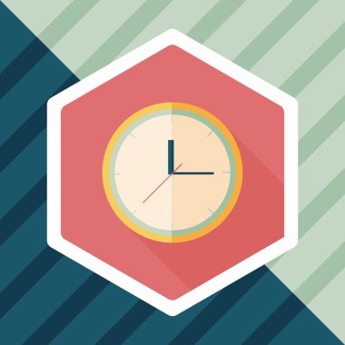 Uzun Gölge, eps10 ile saat düz simgesi