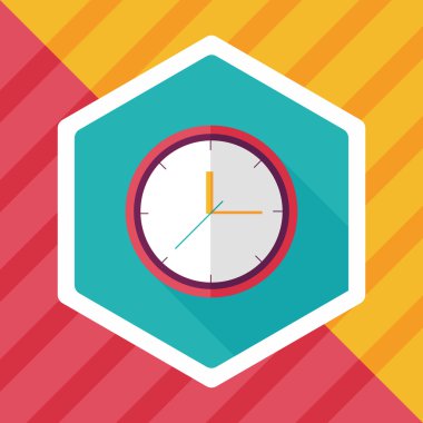 Uzun Gölge, eps10 ile saat düz simgesi