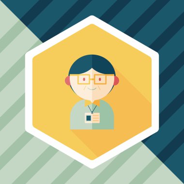 Uzun Gölge, eps10 ile işadamı düz simgesi