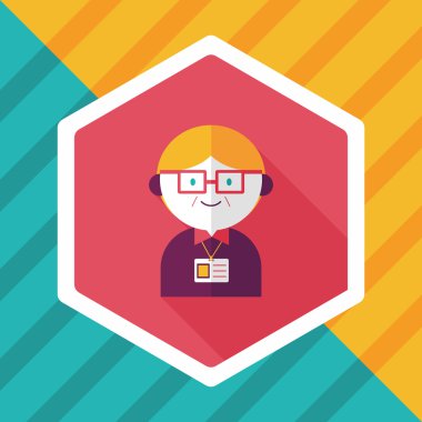 Uzun Gölge, eps10 ile işadamı düz simgesi