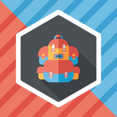 sırt düz uzun gölge simgesiyle