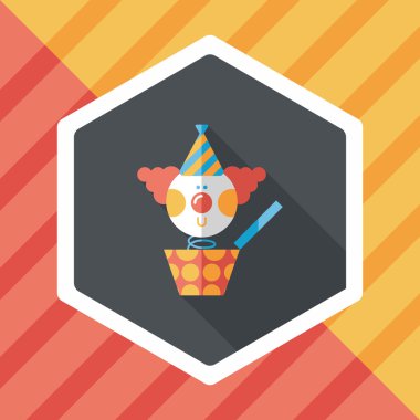 kutu düz simgesi ile uzun gölge, eps10 jack