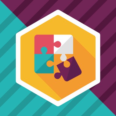 Uzun Gölge, eps 10 düz simgesi bulmaca