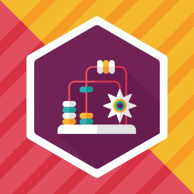 eğitici oyuncak uzun gölge, eps10 düz simgesi