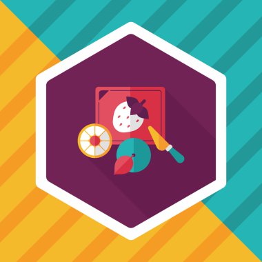 Uzun Gölge, eps10 ile kesme oyuncak düz simgesi