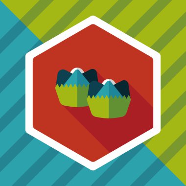 Çin yeni yılı düz uzun gölge, eps10, Çinli Buhar simgesi