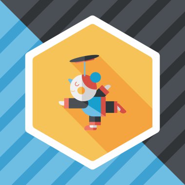 Çin yeni yıl akrobasi kız uzun gölge, eps1 düz simgesiyle