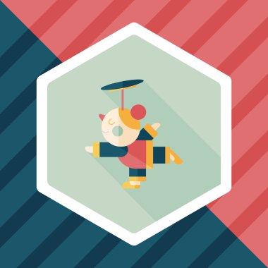 Çin yeni yıl akrobasi kız uzun gölge, eps1 düz simgesiyle