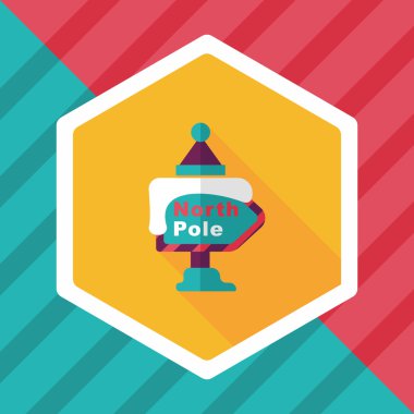 Uzun Gölge, eps10 ile işaret düz simgesi