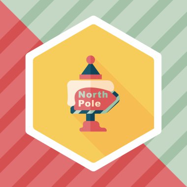 Uzun Gölge, eps10 ile işaret düz simgesi