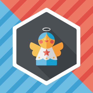 Uzun Gölge, eps10 melek düz simgesi