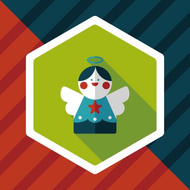 Uzun Gölge, eps10 melek düz simgesi