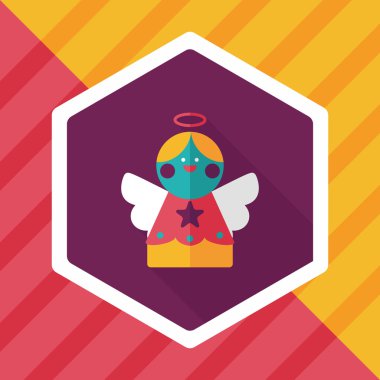 Uzun Gölge, eps10 melek düz simgesi