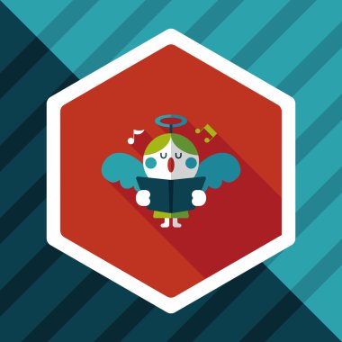 Uzun Gölge, eps10 melek düz simgesi