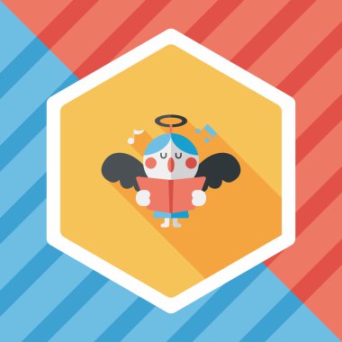 Uzun Gölge, eps10 melek düz simgesi