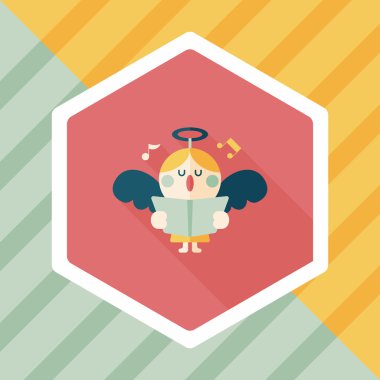 Uzun Gölge, eps10 melek düz simgesi