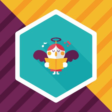 Uzun Gölge, eps10 melek düz simgesi