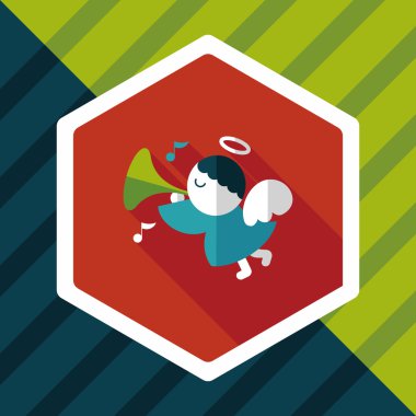 Uzun Gölge, eps10 melek düz simgesi