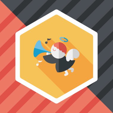 Uzun Gölge, eps10 melek düz simgesi