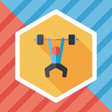 Uzun Gölge, eps10 ile Halter düz simgesi