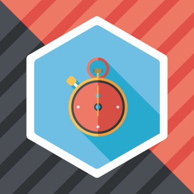 Uzun Gölge, eps10 ile kronometre düz simgesi