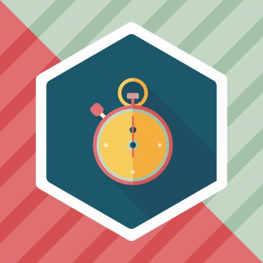 Uzun Gölge, eps10 ile kronometre düz simgesi