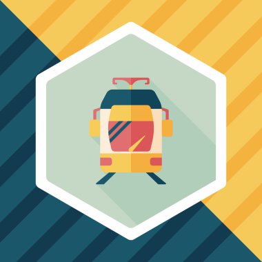 Uzun Gölge, eps10 ile ulaşım metro düz simgesi