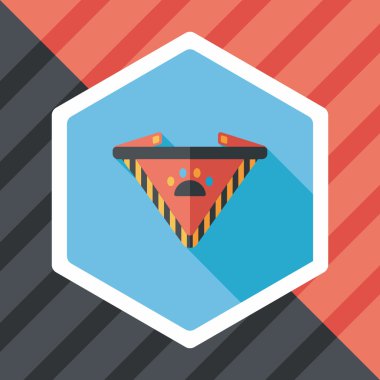 Uzun Gölge, eps10 ile evde beslenen hayvan köpek zincirleri düz simgesi