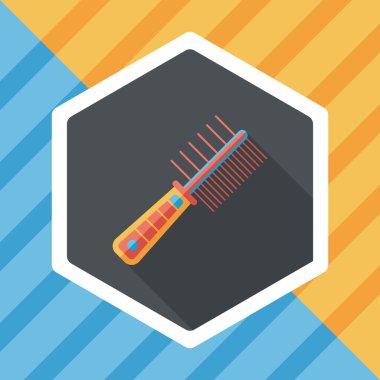 Uzun Gölge, eps10 ile evde beslenen hayvan köpek fırça düz simgesi