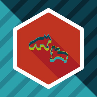 Uzun Gölge, eps10 kalıp düz simgesiyle pişirme mutfak eşyaları