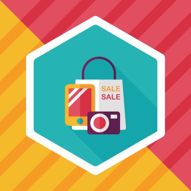 Uzun Gölge, eps10 alışveriş mevcut düz simgesiyle