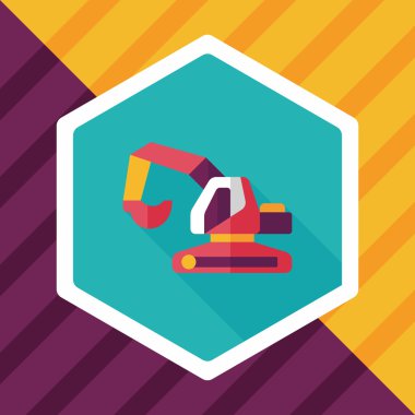 Uzun Gölge, eps10 ile ulaşım tarak düz simgesi