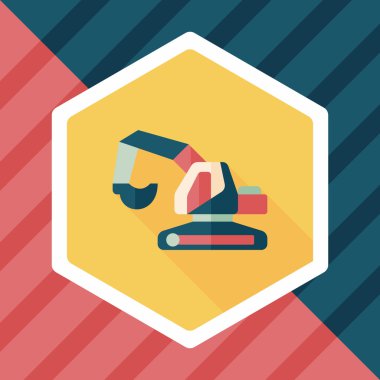 Uzun Gölge, eps10 ile ulaşım tarak düz simgesi