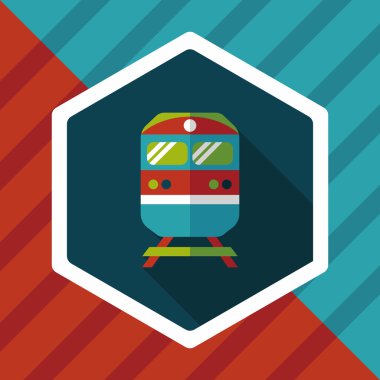 Uzun Gölge, eps10 ile ulaşım metro düz simgesi