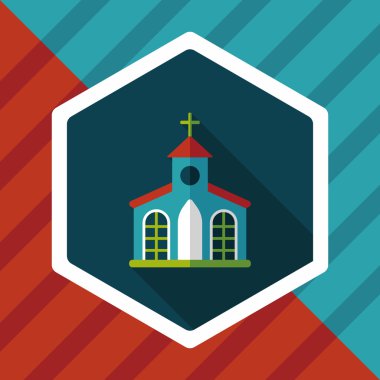 Uzun Gölge, eps10 bina kilise düz simgesiyle